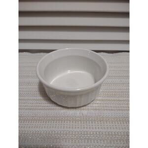 Corningware French White 7 oz 207 ml single stoneware ramekin souffle dish